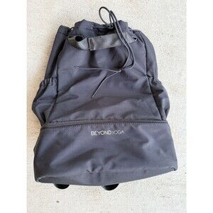 BEYOND YOGA Convertible Gym Bag Backpack 19” Black Tote With Straps And Handles